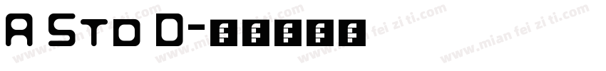 A Std D字体转换